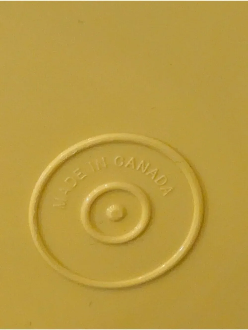 Vintage Tupperware Daffodil Yellow Servalier Canister with Lid Set of 2.